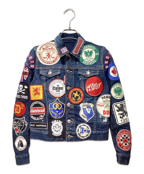 DSQUARED2（ディースクエアード）DSQUARED2 (ディースクエアード) デニムジャケット インディゴ サイズ:36 未使用品の古着・服飾アイテム