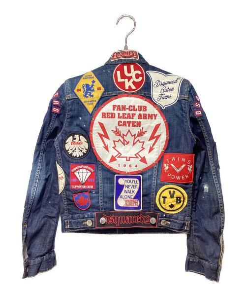 DSQUARED2（ディースクエアード）DSQUARED2 (ディースクエアード) デニムジャケット インディゴ サイズ:36 未使用品の古着・服飾アイテム