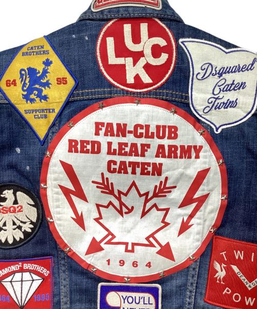 DSQUARED2（ディースクエアード）DSQUARED2 (ディースクエアード) デニムジャケット インディゴ サイズ:36 未使用品の古着・服飾アイテム