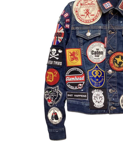 DSQUARED2（ディースクエアード）DSQUARED2 (ディースクエアード) デニムジャケット インディゴ サイズ:36 未使用品の古着・服飾アイテム