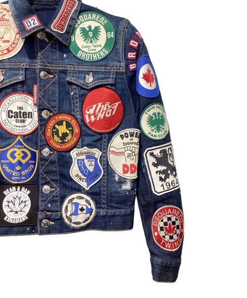 DSQUARED2（ディースクエアード）DSQUARED2 (ディースクエアード) デニムジャケット インディゴ サイズ:36 未使用品の古着・服飾アイテム