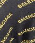 中古・古着 BALENCIAGA (バレンシアガ) オールオーバーロゴセーター ブラック サイズ:S：50000円