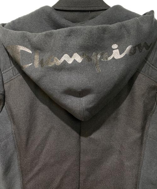 eYe COMME des GARCONS JUNYAWATANABE MAN（アイ コム デ ギャルソン ジュンヤ ワタナベ マン）eYe COMME des GARCONS JUNYAWATANABE MAN (アイ コム デ ギャルソン ジュンヤ ワタナベ マン) Champion (チャンピオン) 23AW スウェットテーラードジャケット ブラック サイズ:Sの古着・服飾アイテム