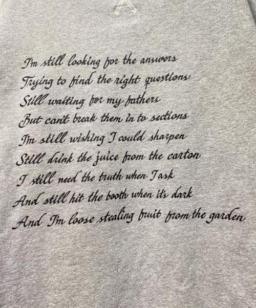 COMME des GARCONS JUNYA WATANABE MAN（コム デ ギャルソン ジュンヤ ワタナベ マン）COMME des GARCONS JUNYA WATANABE MAN (コムデギャルソンジュンヤワタナベマン) 21AW Ｗネームプリントパーカー グレー サイズ:S 未使用品の古着・服飾アイテム