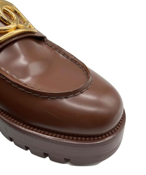 CHANEL（シャネル）CHANEL (シャネル) ココマークローファー ブラウン サイズ:38.5の古着・服飾アイテム