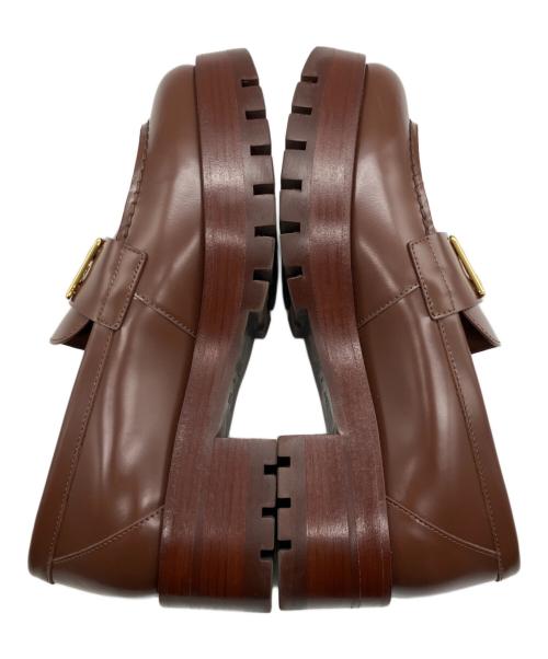 CHANEL（シャネル）CHANEL (シャネル) ココマークローファー ブラウン サイズ:38.5の古着・服飾アイテム