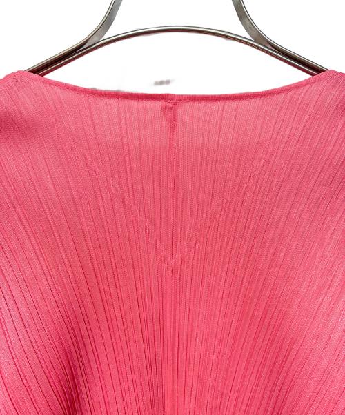PLEATS PLEASE（プリーツプリーズ）PLEATS PLEASE (プリーツプリーズ) プリーツカーディガン ピンク サイズ:3の古着・服飾アイテム