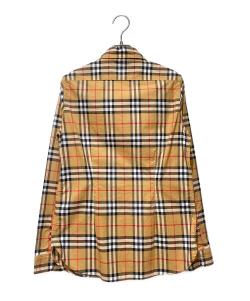 BURBERRY LONDON（バーバリーロンドン）BURBERRY LONDON (バーバリーロンドン) ノバチェック比翼シャツ カーキ サイズ:36の古着・服飾アイテム