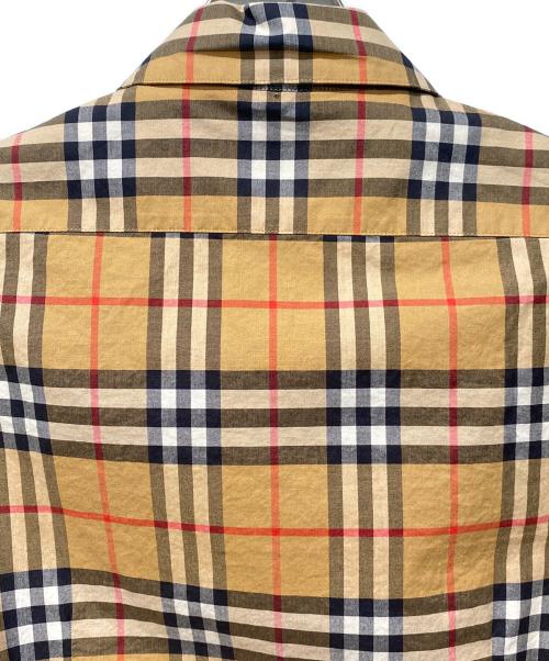 BURBERRY LONDON（バーバリーロンドン）BURBERRY LONDON (バーバリーロンドン) ノバチェック比翼シャツ カーキ サイズ:36の古着・服飾アイテム