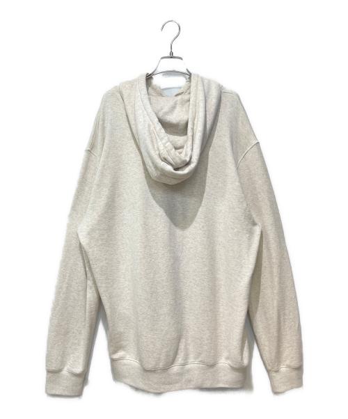 PRADA（プラダ）PRADA (プラダ) ロゴ刺繍パーカー ベージュ サイズ:XLの古着・服飾アイテム