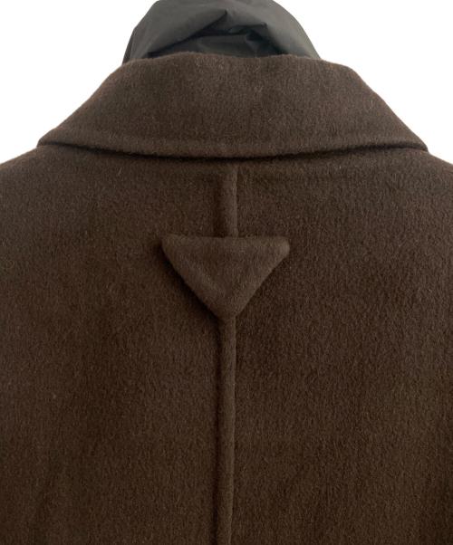 PRADA（プラダ）PRADA (プラダ) ナイロンベスト付きカシミヤコート ブラウン サイズ:50の古着・服飾アイテム