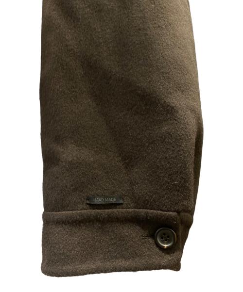 PRADA（プラダ）PRADA (プラダ) ナイロンベスト付きカシミヤコート ブラウン サイズ:50の古着・服飾アイテム