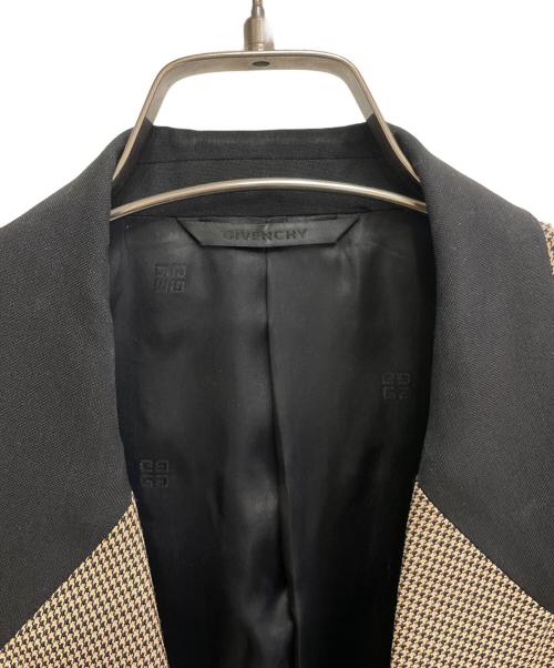 GIVENCHY（ジバンシィ）GIVENCHY (ジバンシィ) 千鳥柄パドロックテーラードジャケット ベージュ サイズ:44の古着・服飾アイテム