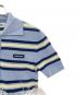 中古・古着 MIU MIU (ミュウミュウ) Silk And Cotton Knit Polo Shirt  ブルー サイズ:36：68000円