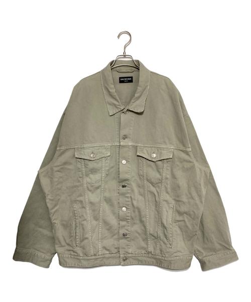 BALENCIAGA（バレンシアガ）BALENCIAGA (バレンシアガ) オーバーサイズデニムジャケット ライトグレー サイズ:2の古着・服飾アイテム
