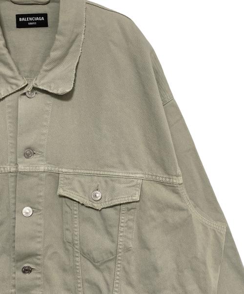 BALENCIAGA（バレンシアガ）BALENCIAGA (バレンシアガ) オーバーサイズデニムジャケット ライトグレー サイズ:2の古着・服飾アイテム