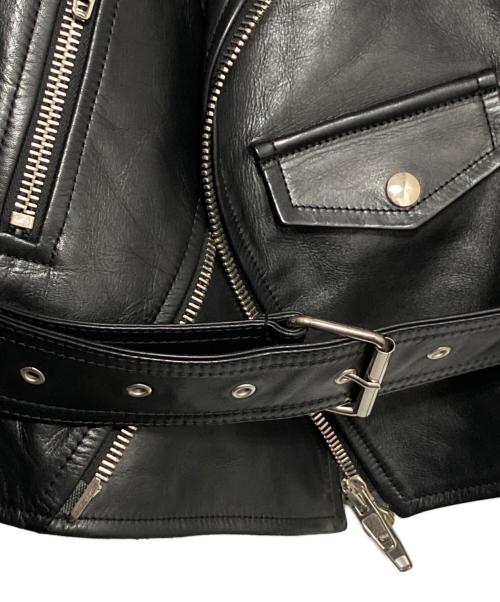 BALENCIAGA（バレンシアガ）BALENCIAGA (バレンシアガ) SWING TOP LEATHER JACKET ブラック サイズ:40の古着・服飾アイテム