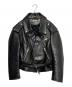 BALENCIAGA（バレンシアガ）の古着「SWING TOP LEATHER JACKET」｜ブラック