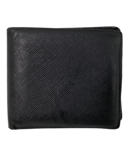 PRADA（プラダ）PRADA (プラダ) 2つ折り財布 ブラックの古着・服飾アイテム
