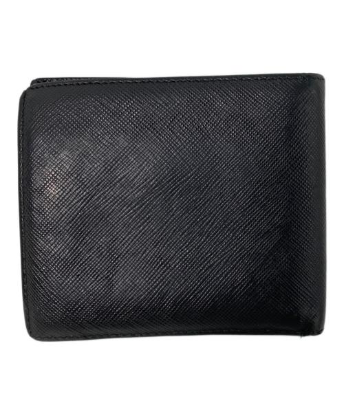 PRADA（プラダ）PRADA (プラダ) 2つ折り財布 ブラックの古着・服飾アイテム