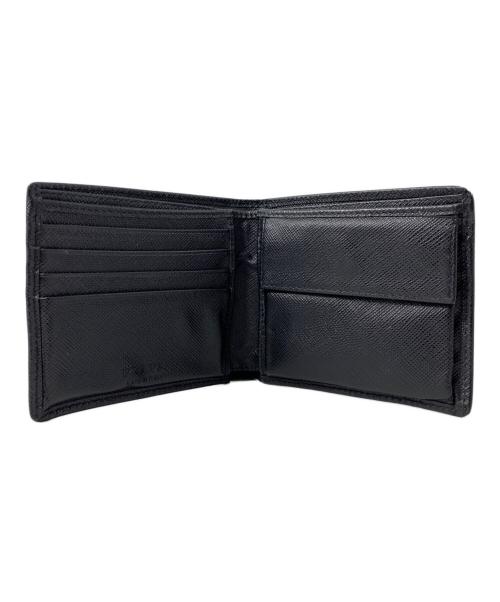 PRADA（プラダ）PRADA (プラダ) 2つ折り財布 ブラックの古着・服飾アイテム