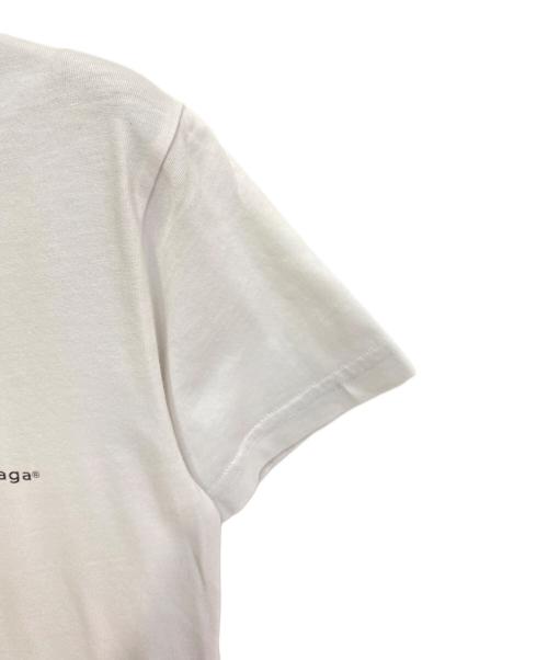BALENCIAGA（バレンシアガ）BALENCIAGA (バレンシアガ) ロゴクルーネック Tシャツ ホワイト サイズ:Sの古着・服飾アイテム