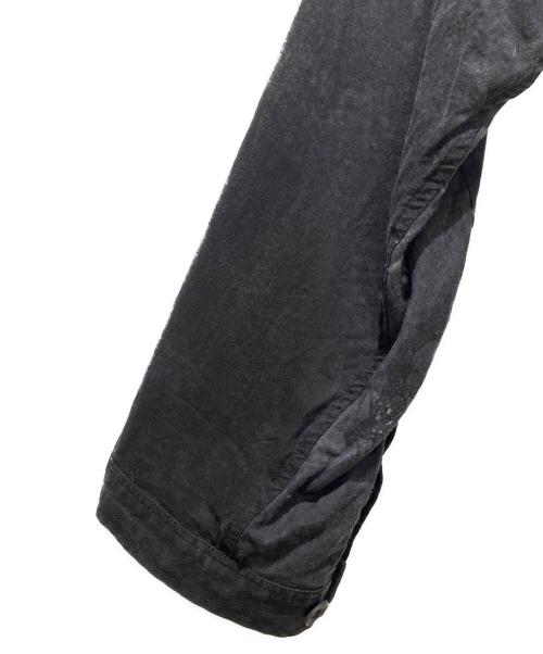 Yohji Yamamoto pour homme（ヨウジヤマモト プールオム）Yohji Yamamoto pour homme (ヨウジヤマモト プールオム) プリント脇マチB ロングシャツ ブラック サイズ:3の古着・服飾アイテム
