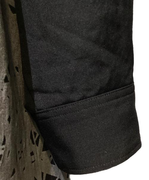 Yohji Yamamoto pour homme（ヨウジヤマモト プールオム）Yohji Yamamoto pour homme (ヨウジヤマモト プールオム) 24SS YY 抜染シャツ ブラック サイズ:3の古着・服飾アイテム
