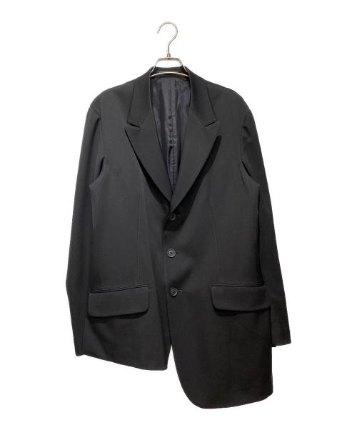 Yohji Yamamoto pour homme（ヨウジヤマモト プールオム）Yohji Yamamoto pour homme (ヨウジヤマモト プールオム) UNBALANCED JACKET（アンバランスドジャケット） ブラック サイズ:2の古着・服飾アイテム