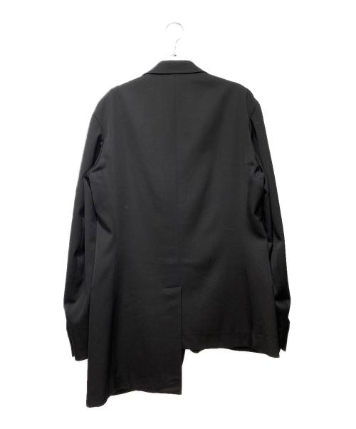 Yohji Yamamoto pour homme（ヨウジヤマモト プールオム）Yohji Yamamoto pour homme (ヨウジヤマモト プールオム) UNBALANCED JACKET（アンバランスドジャケット） ブラック サイズ:2の古着・服飾アイテム