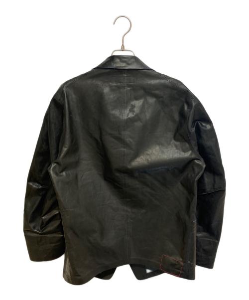 JUNYA WATANABE MAN（ジュンヤワタナベマン）JUNYA WATANABE MAN (ジュンヤワタナベマン) LEVI'S (リーバイス) Wネームレザージャケット ブラック サイズ:Sの古着・服飾アイテム