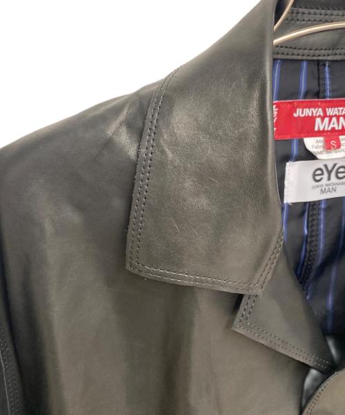 JUNYA WATANABE MAN（ジュンヤワタナベマン）JUNYA WATANABE MAN (ジュンヤワタナベマン) LEVI'S (リーバイス) Wネームレザージャケット ブラック サイズ:Sの古着・服飾アイテム