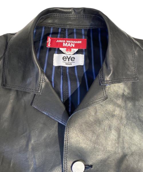 JUNYA WATANABE MAN（ジュンヤワタナベマン）JUNYA WATANABE MAN (ジュンヤワタナベマン) LEVI'S (リーバイス) Wネームレザージャケット ブラック サイズ:Sの古着・服飾アイテム