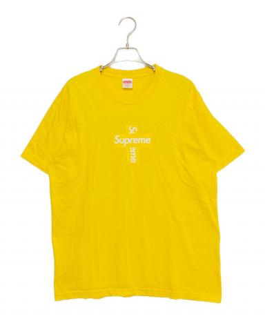 Supreme イエロー Tシャツ M 中古・古着通販】SUPREME (シュプリーム) Cross Box Logo Tee イエロー