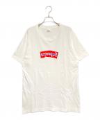 SUPREME×COMME des GARCONS SHIRTシュプリーム×コムデギャルソンシャツ）の古着「Box Logo Tee」｜ホワイト