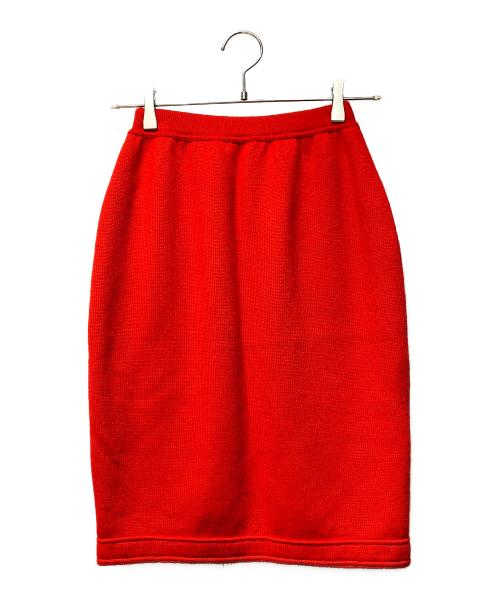 FENDI（フェンディ）FENDI (フェンディ) ニットスカート レッド サイズ:40の古着・服飾アイテム