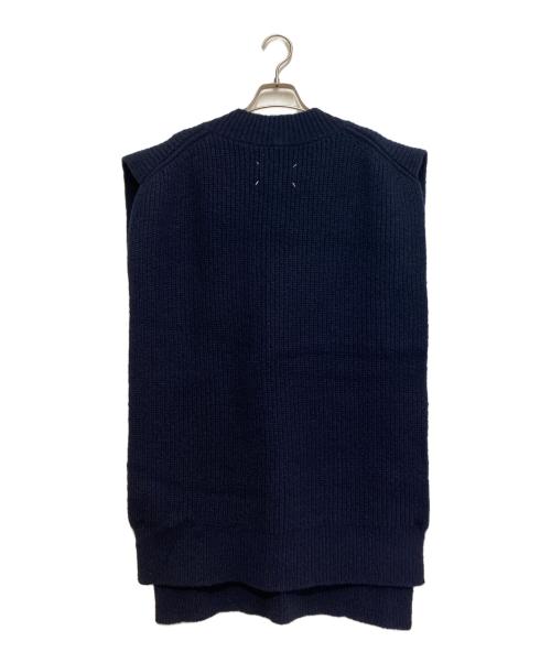 Maison Margiela（メゾンマルジェラ）Maison Margiela (メゾンマルジェラ) ニットベスト ネイビー サイズ:Mの古着・服飾アイテム
