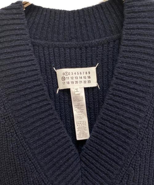 Maison Margiela（メゾンマルジェラ）Maison Margiela (メゾンマルジェラ) ニットベスト ネイビー サイズ:Mの古着・服飾アイテム