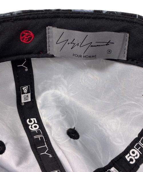 Yohji Yamamoto pour homme（ヨウジヤマモト プールオム）Yohji Yamamoto pour homme (ヨウジヤマモト プールオム) New Era (ニューエラ) 21SS スカルローズキャップ ブラック サイズ:7 5/8の古着・服飾アイテム