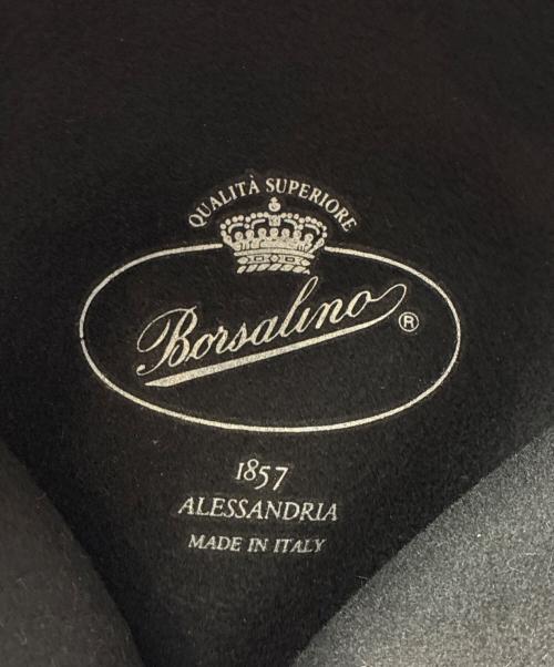 Yohji Yamamoto pour homme（ヨウジヤマモト プールオム）Yohji Yamamoto pour homme (ヨウジヤマモト プールオム) BORSALINO (ボルサリーノ) ボルサリーノ ローラーハット ブラック サイズ:61の古着・服飾アイテム