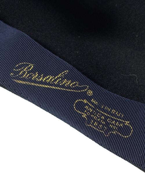 Yohji Yamamoto pour homme（ヨウジヤマモト プールオム）Yohji Yamamoto pour homme (ヨウジヤマモト プールオム) BORSALINO (ボルサリーノ) ボルサリーノ ローラーハット ブラック サイズ:61の古着・服飾アイテム