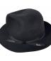 中古・古着 Yohji Yamamoto pour homme (ヨウジヤマモト プールオム) BORSALINO (ボルサリーノ) ボルサリーノ ローラーハット ブラック サイズ:61：60000円