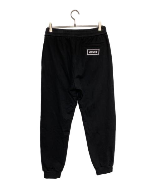 VERSACE（ヴェルサーチェ）VERSACE (ヴェルサーチェ) ロゴ スウェットパンツ ブラック サイズ:Mの古着・服飾アイテム
