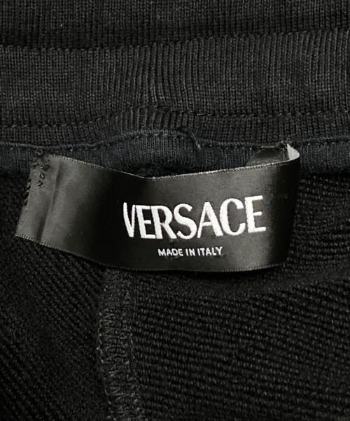 VERSACE（ヴェルサーチェ）VERSACE (ヴェルサーチェ) ロゴ スウェットパンツ ブラック サイズ:Mの古着・服飾アイテム