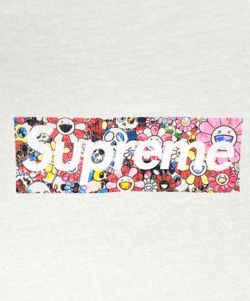 SUPREME（シュプリーム）SUPREME (シュプリーム) 村上隆 (ムラカミタカシ) COVID-19 Relief Box Logo Tee ホワイト サイズ:Mの古着・服飾アイテム
