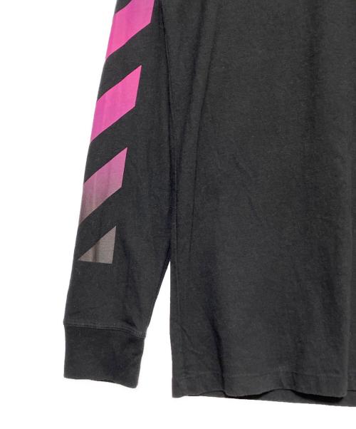 OFFWHITE（オフホワイト）OFFWHITE (オフホワイト) グラデーションアローロゴTシャツ ブラック サイズ:Lの古着・服飾アイテム