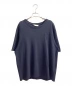 amiアミ）の古着「ハートロゴTシャツ」｜ネイビー