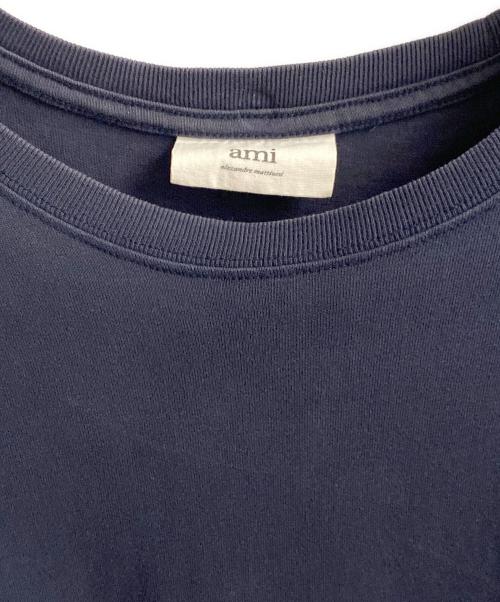 ami（アミ）ami (アミ) ハートロゴTシャツ ネイビー サイズ:表記なしの古着・服飾アイテム