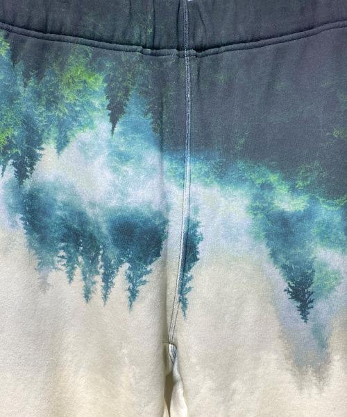 UNDERCOVER（アンダーカバー）UNDERCOVER (アンダーカバー) 24AW TWIN PEAKS 総柄スウェットパンツ グリーン×ホワイト サイズ:3の古着・服飾アイテム