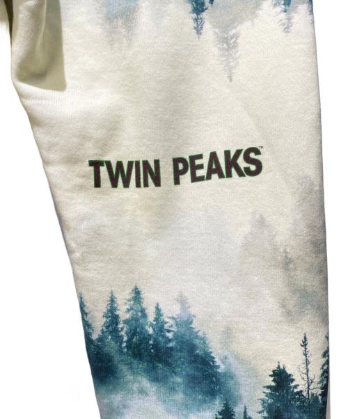UNDERCOVER（アンダーカバー）UNDERCOVER (アンダーカバー) 24AW TWIN PEAKS 総柄スウェットパンツ グリーン×ホワイト サイズ:3の古着・服飾アイテム